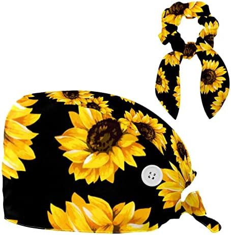 Прилагодливо работно капаче со џемпер -лента соодветна и ласкава коса со цвеќиња на коса