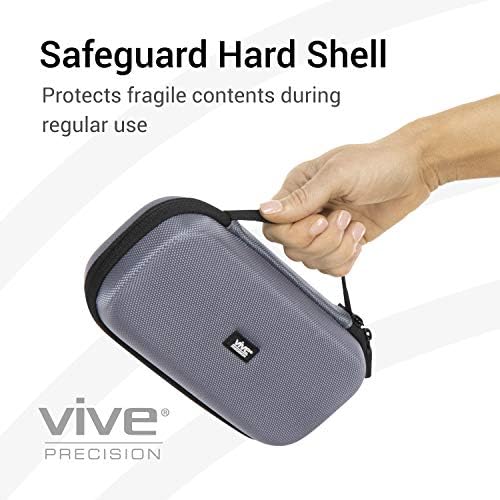 Vive Precision Insulin Travel Case - Поладна торба за дијабетични материјали, медицина, пенкало, снабдување со шишенце - Изолиран држач за