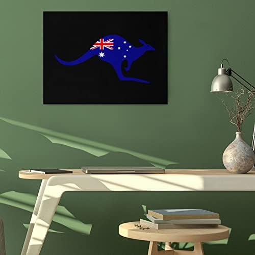 Nudquio австралиско кенгур знаме платно сликарство wallидна уметност виси слика за домашна спална соба дневна соба офце декорација