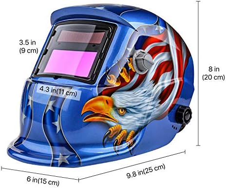 Flexzion заварување шлем автоматско затемнување на аспираторот, опрема за соларно напојување со 3 заштитни чаршафи за заварување