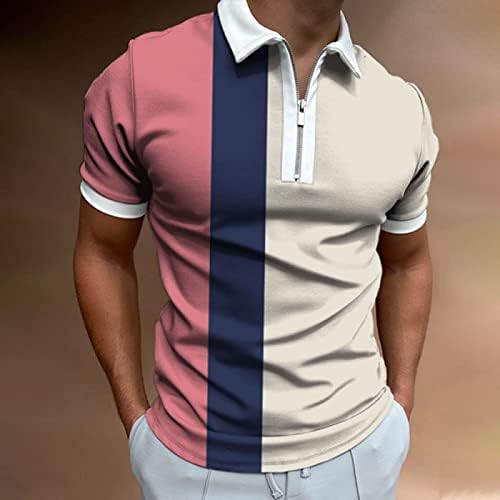 Машки гроздобер поло маици лесни 70 -ти години голф кошула со кратки ракави обични тимови класичен тенис за дишење активна облека
