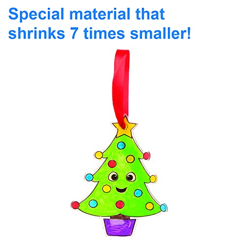Бејкер Рос Божиќни декорации за супер смалување - пакет од 10, направете свои Божиќни украси, креативни активности за деца, идеални