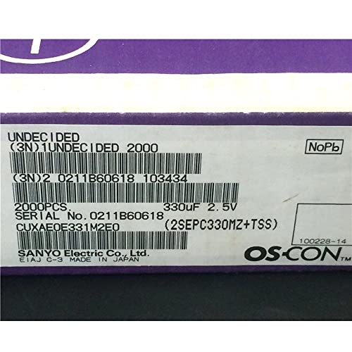 20pcs 330UF 2.5V Sanyo OS-Con SEPC 5x9mm Супер низок ESR 2.5V330UF за матична плоча/VGA цврст кондензатор